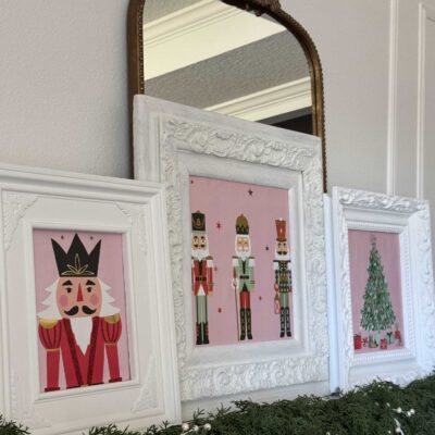 Simple DIY Christmas Wall Decor Made With Gift Bags