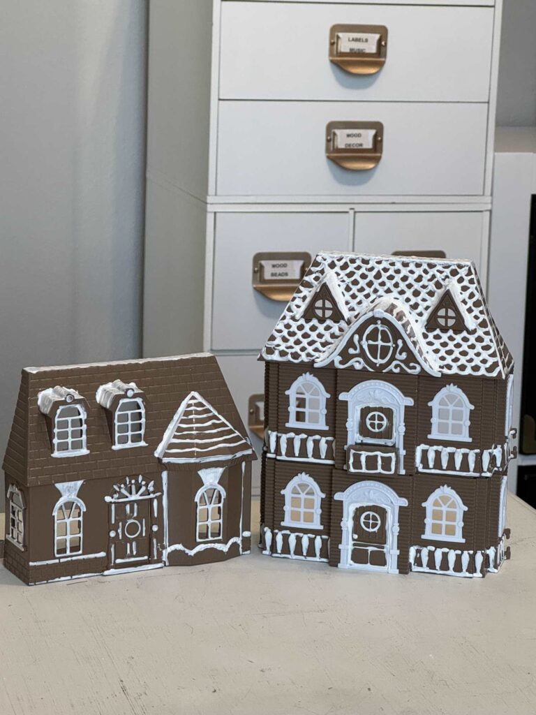 DIY Gingerbread houses. 