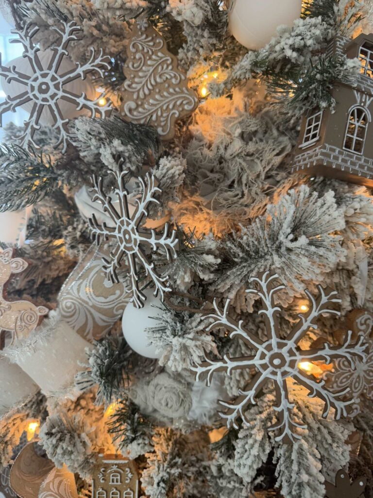 DIY gingerbread garland Christmas decor.  