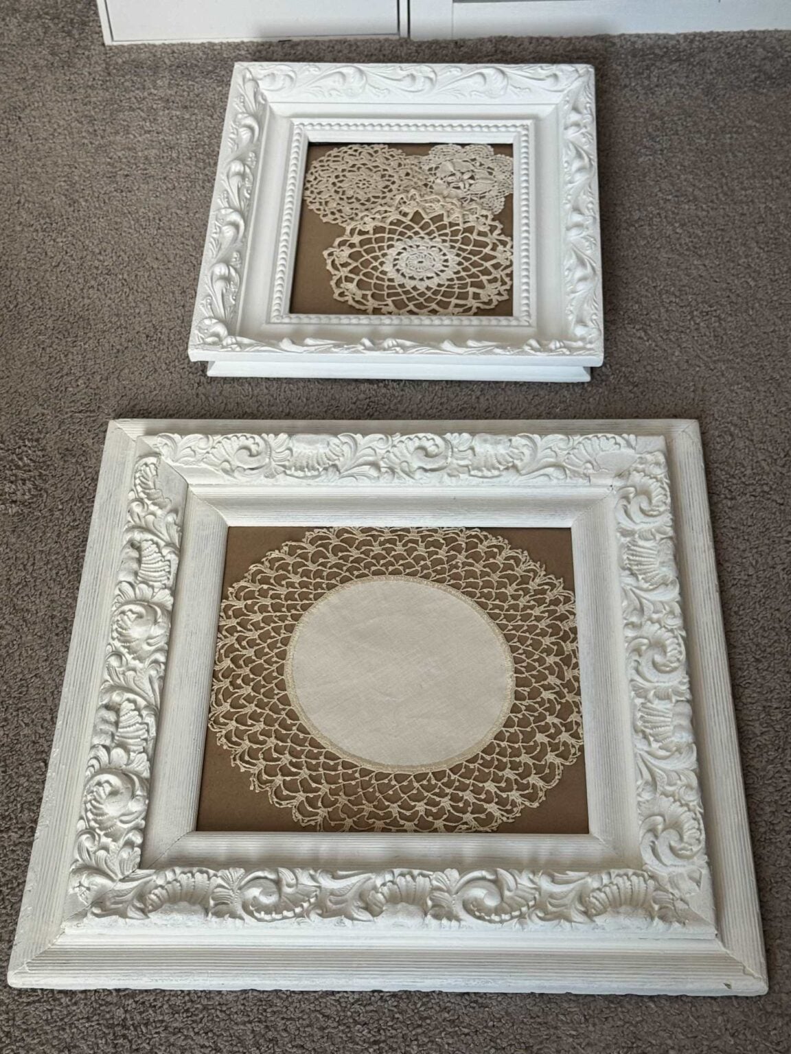 Easy Way to Turn Vintage Doilies into Stunning Wall Art - An Organized ...