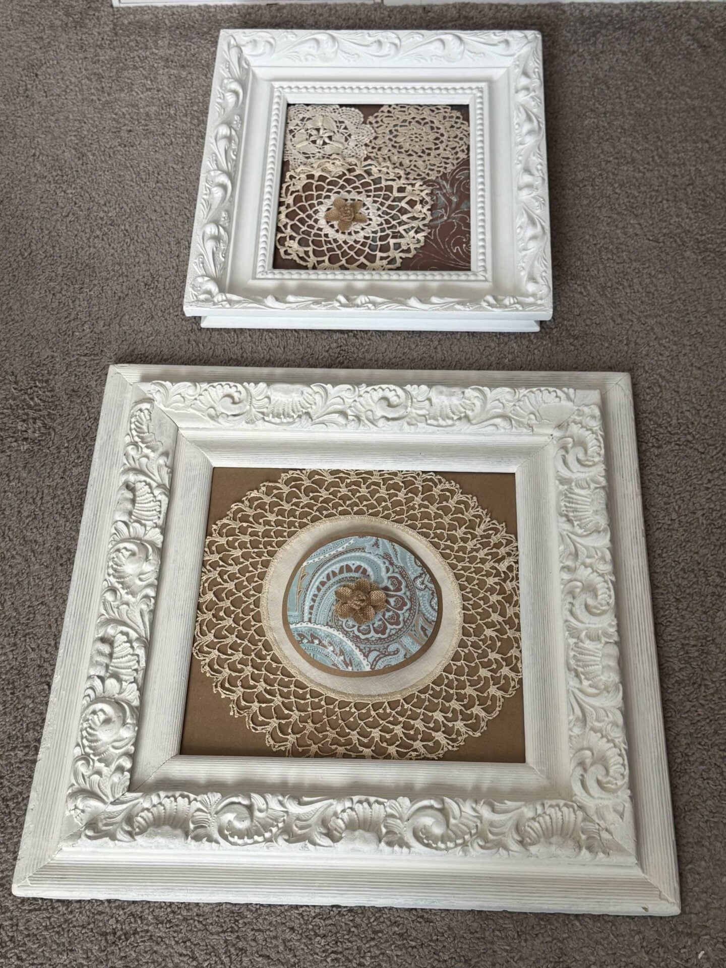 Easy Way to Turn Vintage Doilies into Stunning Wall Art - An Organized ...