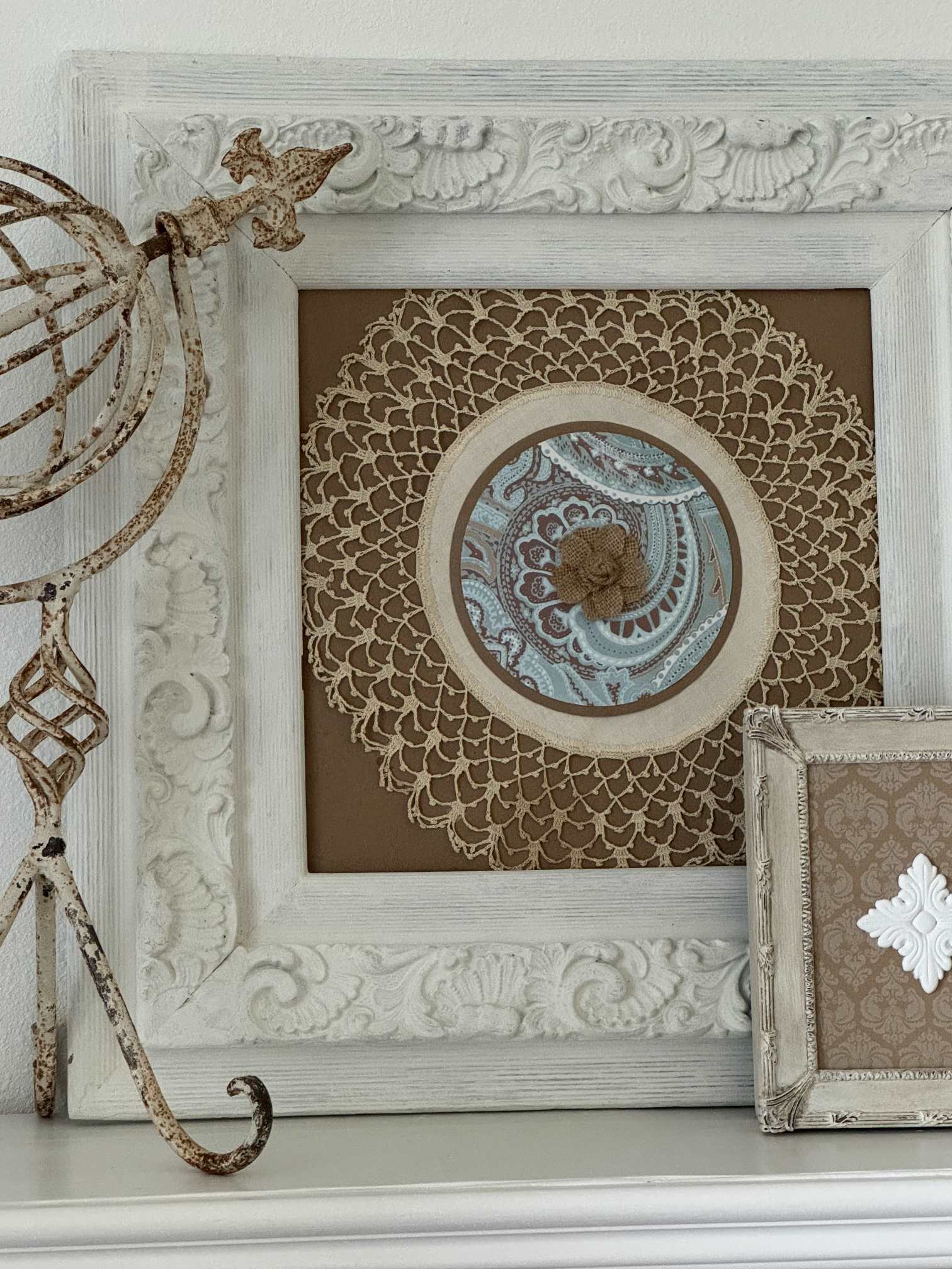 Easy Way to Turn Vintage Doilies into Stunning Wall Art - An Organized ...