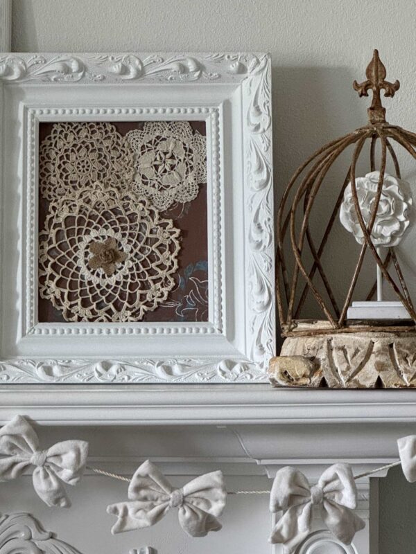 Easy Way to Turn Vintage Doilies into Stunning Wall Art - An Organized ...