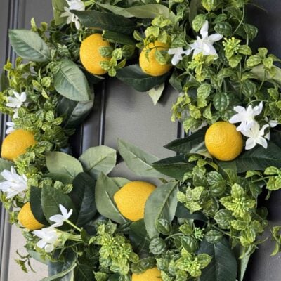 Easy Way to Make a DIY Lemon Wreath
