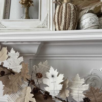 Simple DIY Book Page Garland -Perfect for Fall