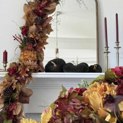 How to Make an Elegant Fall Garland for Your Mantel