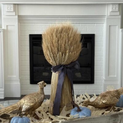 Fall Decor Made Easy With Blue And White Accents