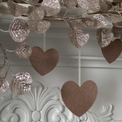 Easy DIY Glitter Hearts to Decorate for Valentine’s Day