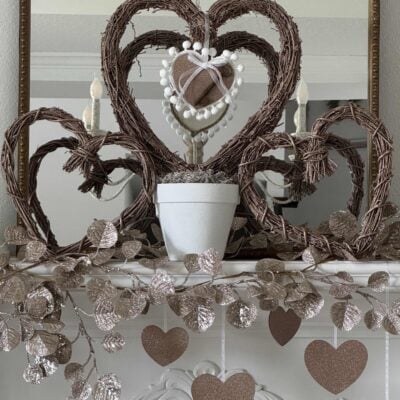DIY Upcycled Grapevine Heart for Valentine’s Day Decor