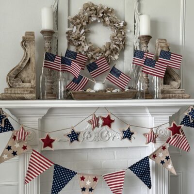 Patriotic Mantel Decor That Will Make a Bang This Summer