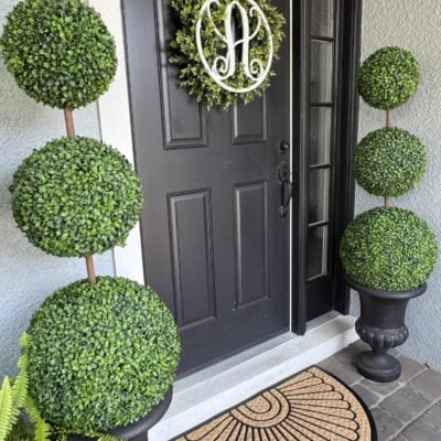 How to Make a DIY Topiary Tree for Your Porch