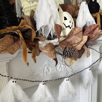 DIY Ghost Garland: Get a Pottery Barn Look for Less